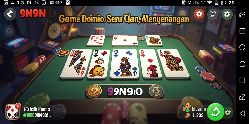 Gameplay seru dari 9N9N dalam permainan Domino.