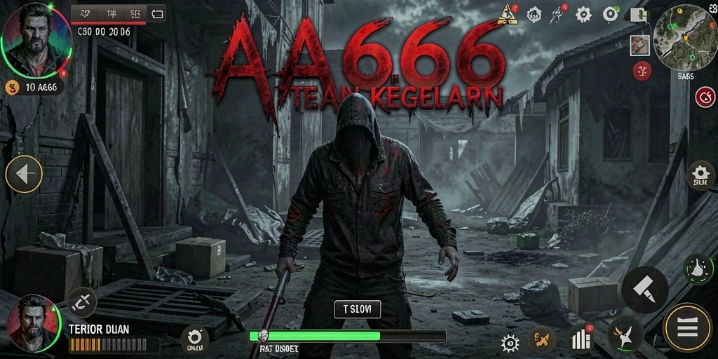 Tampilan mendebarkan dari gameplay menyeramkan AA666.