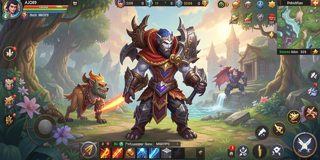 Tampilan gameplay <strong>AJO89</strong> yang menakjubkan dalam dunia MMORPG.