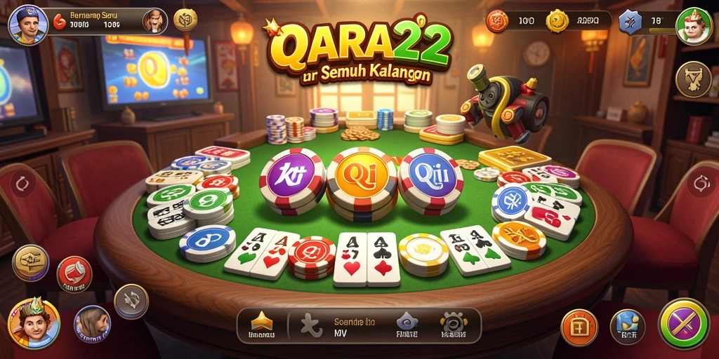 Tangkapan layar gameplay QiuQiu yang menyenangkan di BARA22.