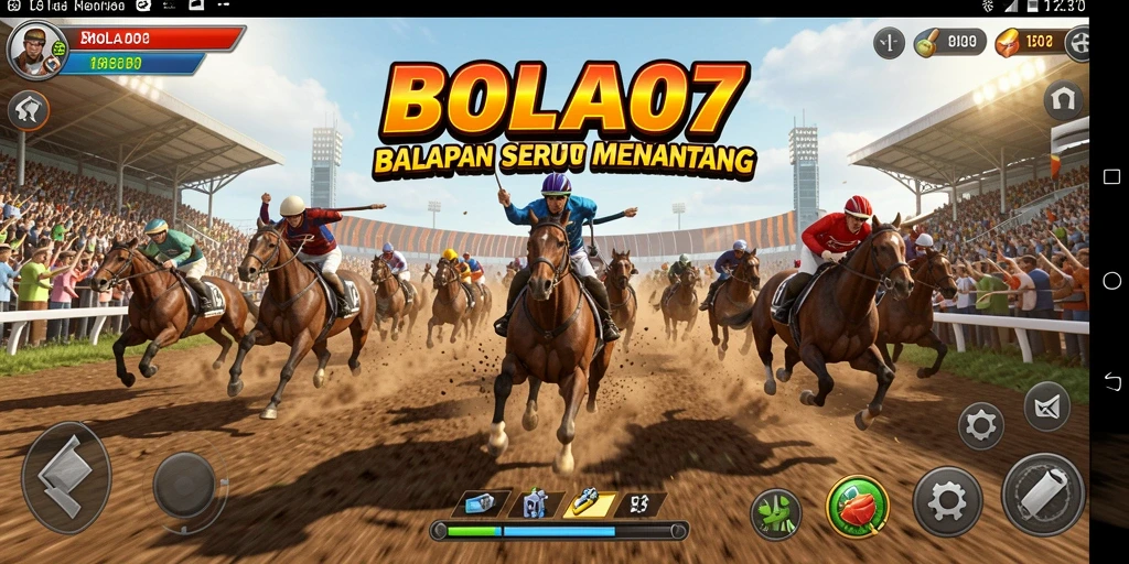 Gameplay Racing BOLA07 yang seru dan menantang.