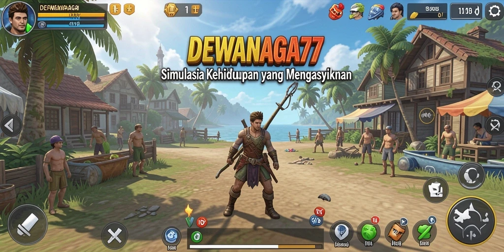 Tangkapan layar gameplay DEWANAGA77 menunjukkan kehidupan yang dinamis.