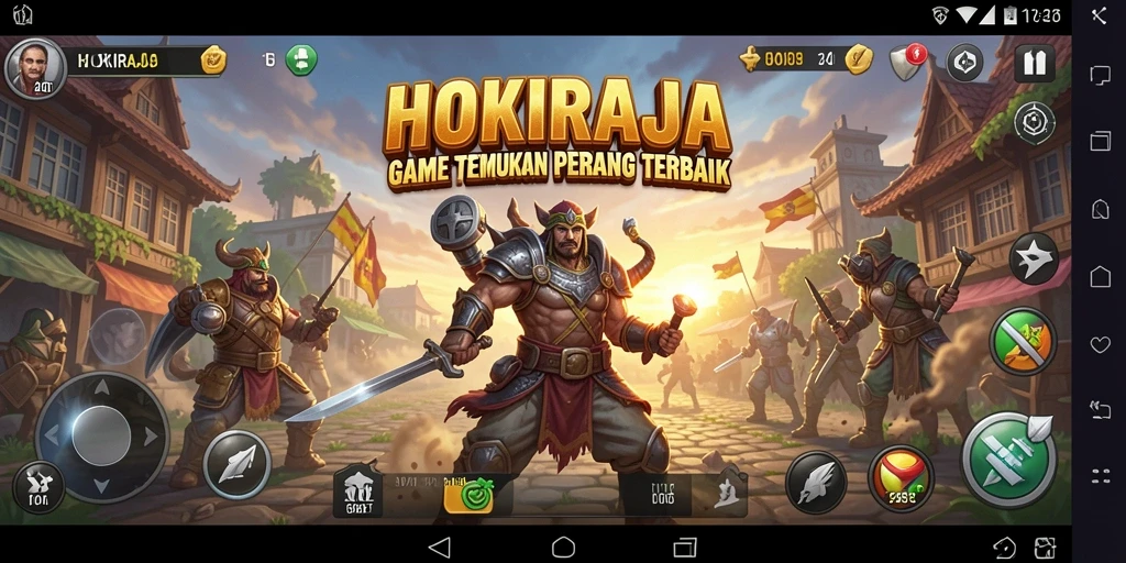 Tampilan gameplay intens HOKIRAJA dalam pertempuran TPS yang seru.