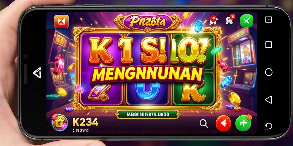 Tampilan gameplay yang menarik dari K234 dengan simbol slot yang cerah.