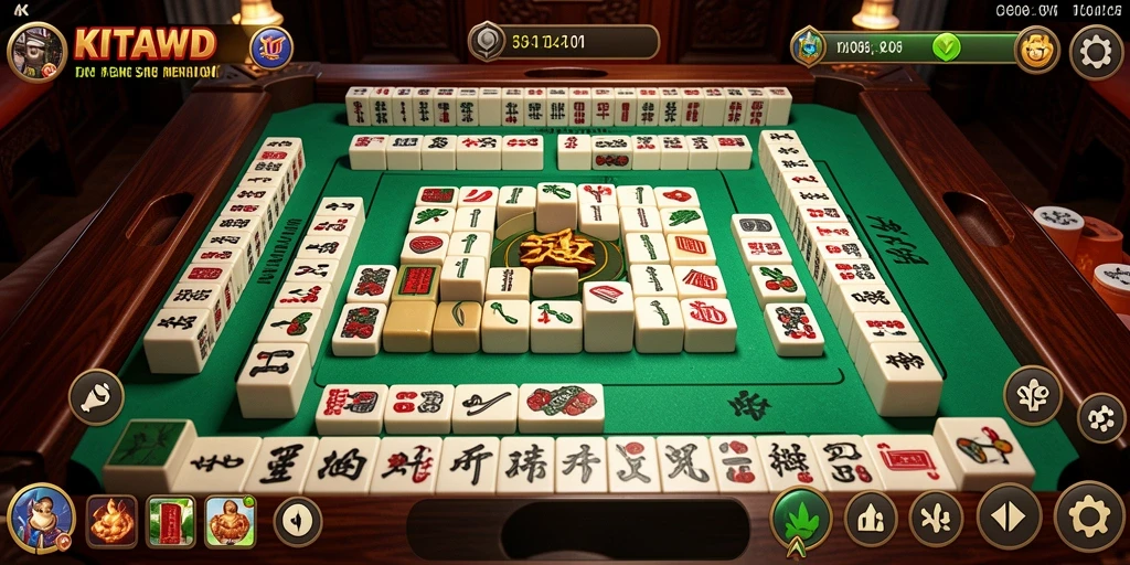 Tampilan gameplay <strong>KITAWD</strong>, menunjukkan papan Mahjong yang menantang dan grafis yang menarik.