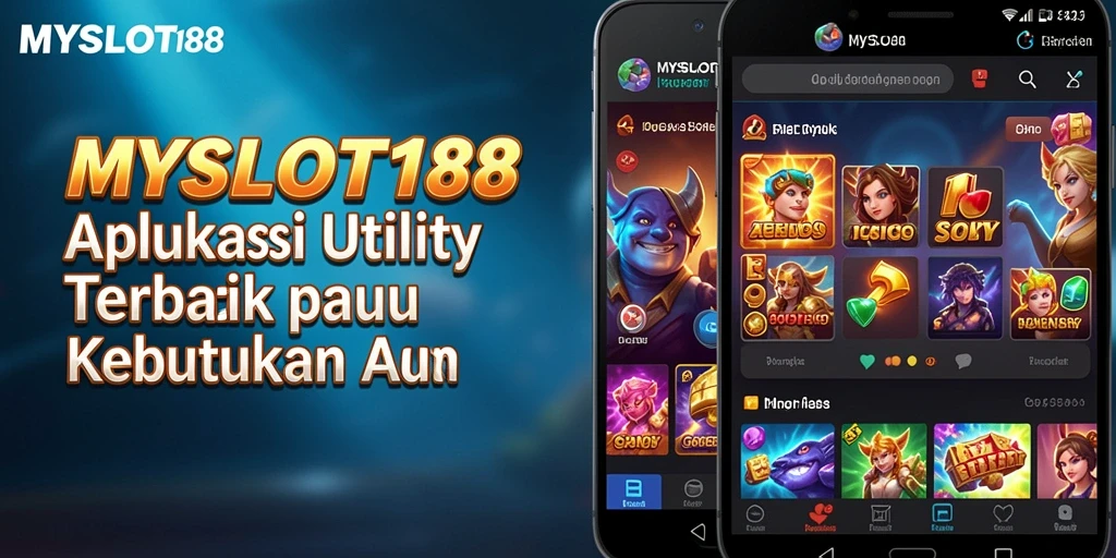Tampilan utama MYSLOT188 dengan fitur-fitur aplikasi Utility.