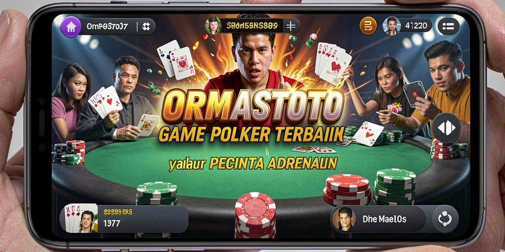 Tampilan gameplay ORMASTOTO yang mendebarkan dalam permainan Poker.