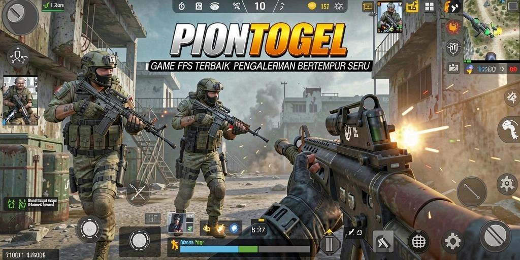 Tampilan seru gameplay PIONTOGEL dengan aksi tembak-menembak yang mendebarkan.