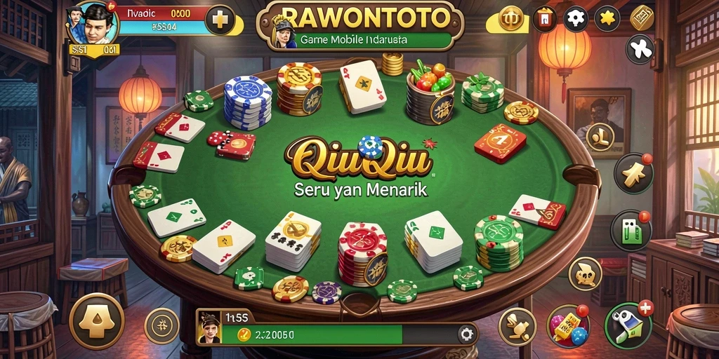 Tampilan screenshot dari gameplay QiuQiu yang seru di RAWONTOTO.
