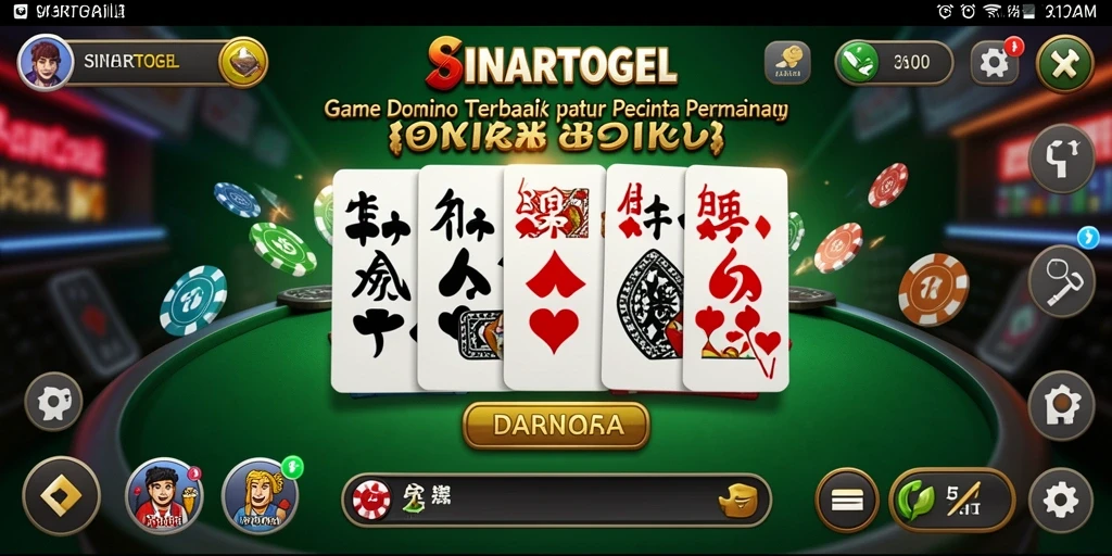 Tampilan gameplay domino yang menarik dan interaktif.