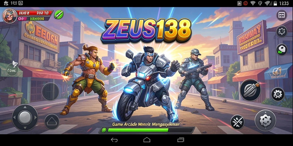 Tampilan gameplay seru dalam ZEUS138 dengan aksi arcade yang mendebarkan.