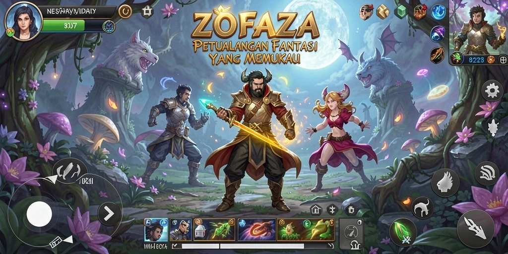 Tangkapan layar menunjukkan pertarungan epik di ZOFAZA.